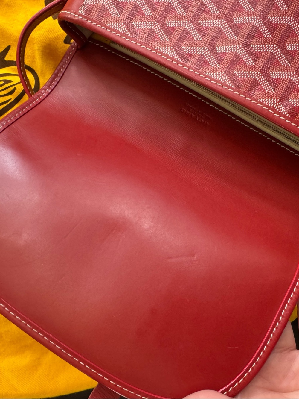 Goyard Red Belvedere PM Messenger Bag - Picture 6 of 13